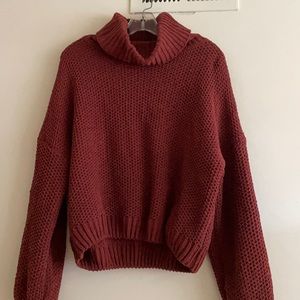 Urban outfitters rusty red orange turtleneck